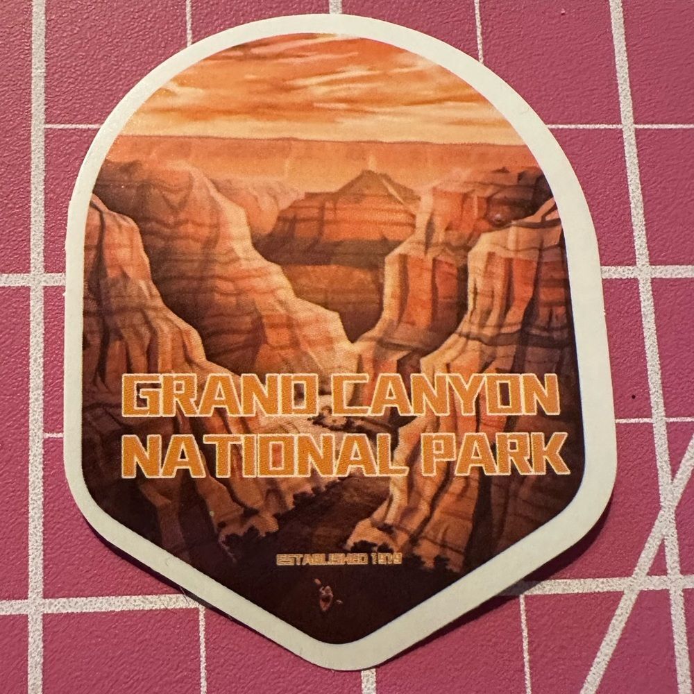 💜13/$13 +Bundle Sticker Sale | Travel Grand Canyon Arizona Waterproof Sticker